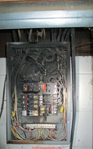 Electrical panel fire